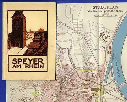 Rheinland Pfalz Speyer Stadt Geschichte Werbung Reklame Reiseführer 1929