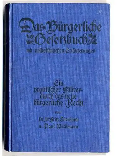 Deutsches Reich Recht Ehe Familie Erbe Schulden Bürgerliches Gesetzbuch 1931