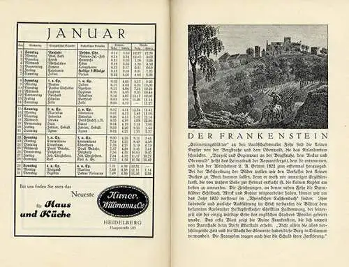 Pfalz Mannheim Heidelberg Geschichte Kultur Volkskunde Kurpfälzer Jahrbuch 1929