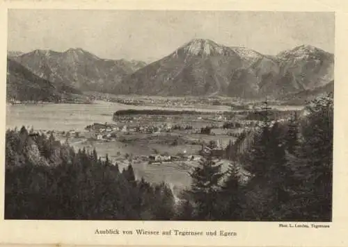 Bayern Alpen Tegernsee Bad Wiessee Erdöl Geschichte Heimatbuch 1927
