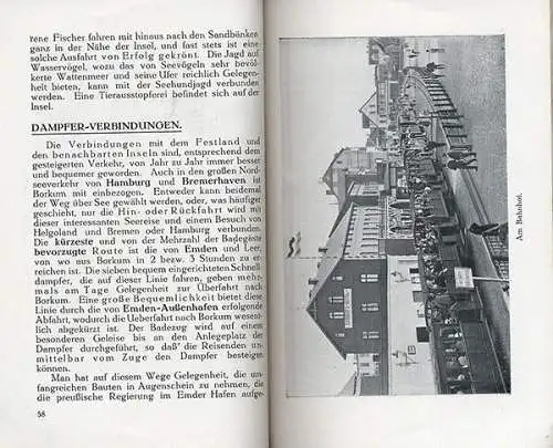 Nordsee Insel Borkum Geschichte Strand Badeleben alter Reiseführer 1913