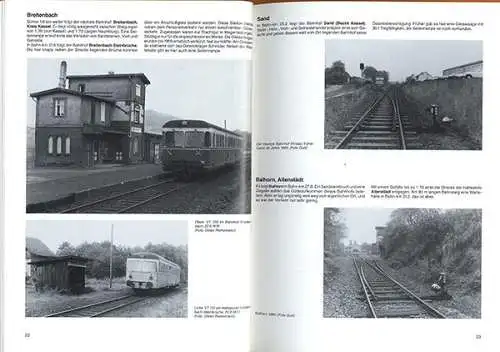 Hessen Kassel Naumburg Breitenbach Eisenbahn Geschichte Kleinbahn Buch 1992