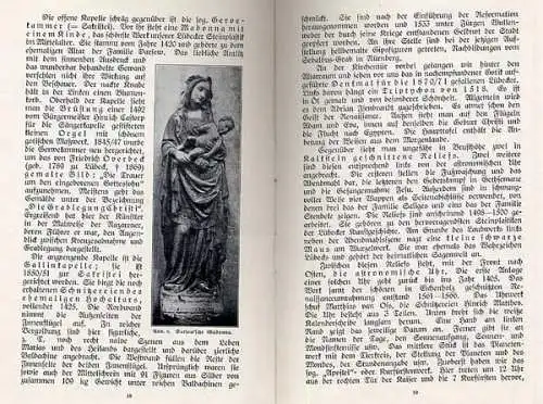 Ostsee Stadt Lübeck Kirche St. Marien Geschichte Architektur Buch 1926