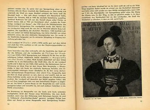 Hessen Schwalm Eder Stadt und Schloss Spangenberg Geschichte Heimatbuch 1962