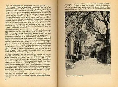 Hessen Schwalm Eder Stadt und Schloss Spangenberg Geschichte Heimatbuch 1962