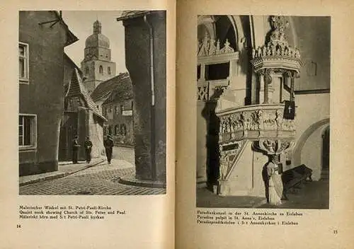 Sachsen Anhalt Lutherstadt Eisleben Stadt Geschichte Foto Bildheft 1930