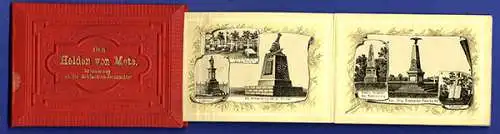 Elsaß Lothringen Metz Krieg Denkmal Schlachtfelder altes Leporello Album 1890