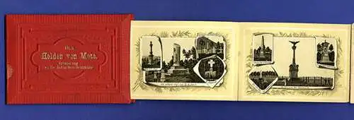 Elsaß Lothringen Metz Krieg Denkmal Schlachtfelder altes Leporello Album 1890
