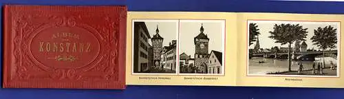 Baden Konstanz Bodensee altes Leporello Bilder Album 1894