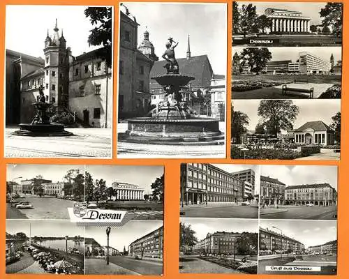 Sachsen Anhalt Dessau 36 Foto Postkarten Stadt Ansichten ab 1940
