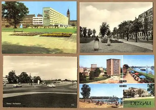 Sachsen Anhalt Dessau 36 Foto Postkarten Stadt Ansichten ab 1940