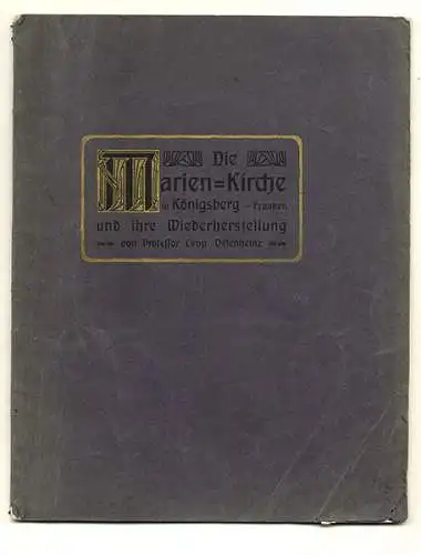 Bayern Franken Marienkirche Königsberg Geschichte Architektur Festschrift 1904