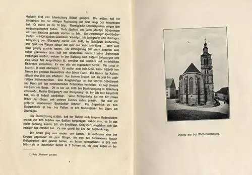 Bayern Franken Marienkirche Königsberg Geschichte Architektur Festschrift 1904