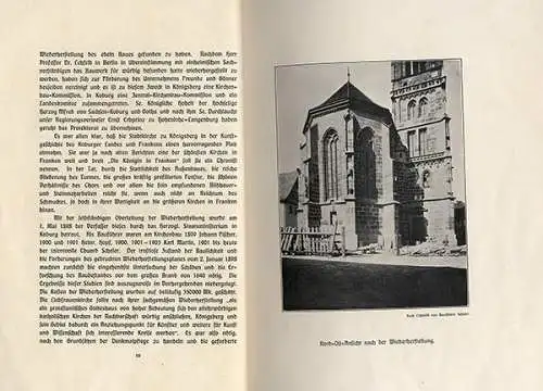 Bayern Franken Marienkirche Königsberg Geschichte Architektur Festschrift 1904