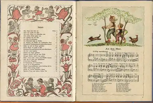 Sing Sang Kinder Lieder Bilderbuch Kunst Grafik Elfriede Musmann 1921