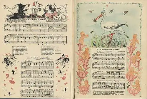 Sing Sang Kinder Lieder Bilderbuch Kunst Grafik Elfriede Musmann 1921