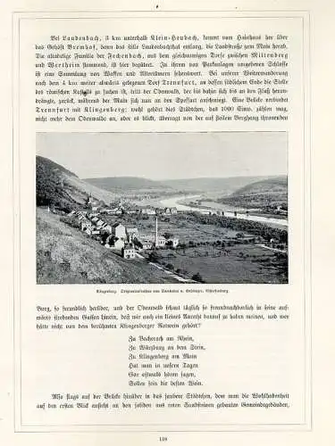 Odenwald Natur Geschichte Heimat Volkskunde Jugendstil Prachtband 1896