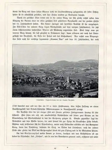 Odenwald Natur Geschichte Heimat Volkskunde Jugendstil Prachtband 1896