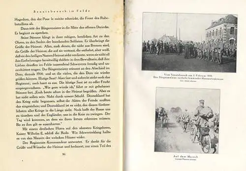 Militär Infanterie Regiment Bremen im Weltkrieg 1914 - 1918 Gedenkbuch 1919