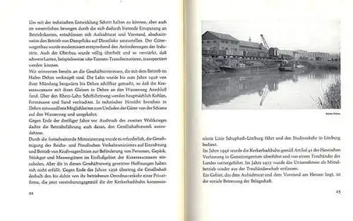 Westerwald Eisenbahn Dehrn Runkel 75 Jahre Kerkerbachbahn Festschrift 1959