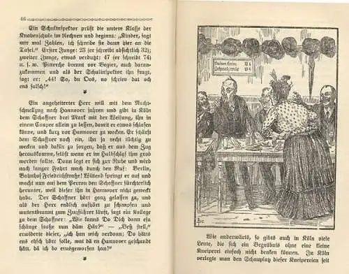 Rhein Westfalen Köln Verse Geschichten in Mundart August Hoursch 1925