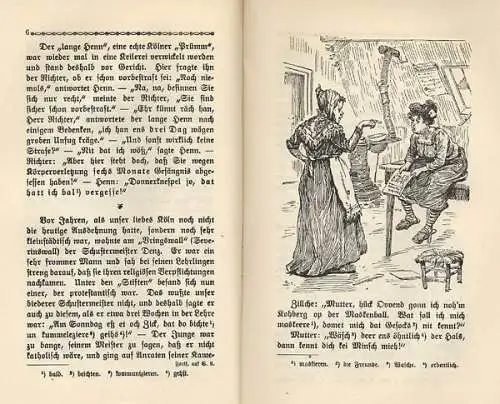 Rhein Westfalen Köln Verse Geschichten in Mundart August Hoursch 1925