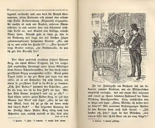 Rhein Westfalen Köln Verse Geschichten in Mundart August Hoursch 1925