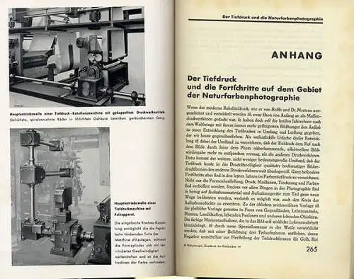 Papier Buch Druck Technik Tiefdruck Arbeit Maschinen Handbuch 1937