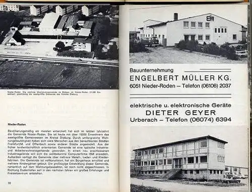 Hessen Kreis Dieburg Umstadt Münster Groß Biberau Geschichte Wirtschaft 1971