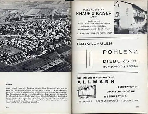 Hessen Kreis Dieburg Umstadt Münster Groß Biberau Geschichte Wirtschaft 1971