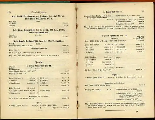 Königreich Sachsen Militär Kriegsministerium Rangliste Sächsische Armee 1912