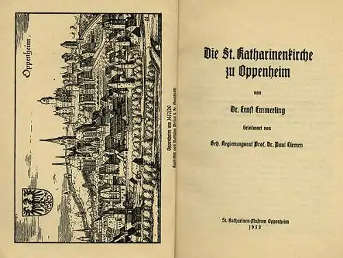 Rhein Hessen Oppenheim St. Katharinen Kirche Architektur Geschichte Führer 1933