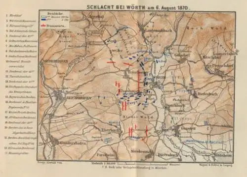 Deutschland Frankreich Elsaß Krieg 1871 Wörth Fröschweiler Chronik Buch 1916