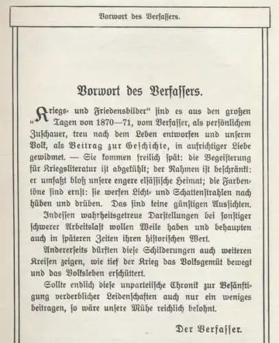 Deutschland Frankreich Elsaß Krieg 1871 Wörth Fröschweiler Chronik Buch 1916