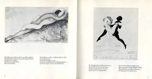 Kunst Grafik Expressionismus Hermann Finsterlin Sex Erotik Bilderbuch  1970
