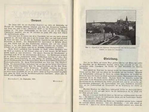 Rheinhessen Stadt Oppenheim Geschichte Mittelalter Chronik Heimatbuch 1925