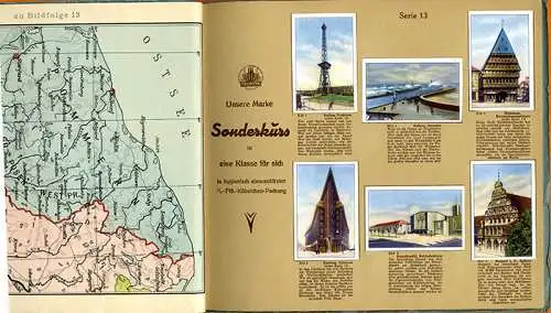 Deutsches Reich Städte Landschaft Helmstadt Magarine Sammelbilder Album 1929