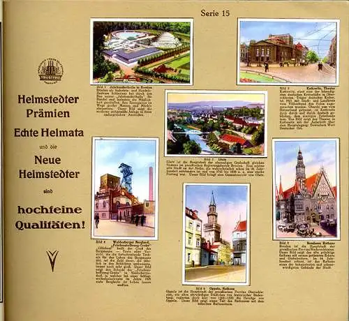 Deutsches Reich Städte Landschaft Helmstadt Magarine Sammelbilder Album 1929