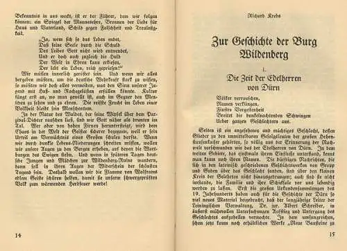 Bayern Odenwald Kirchzell Mittelalter Geschichte Gralsburg Wildenberg Buch 1936