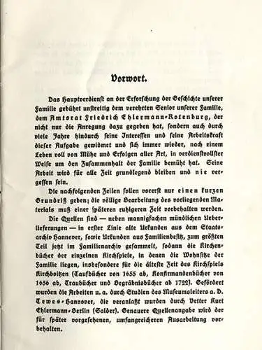 Niedersachsen Wiesbaden Genealogie Ahnenforschung Familie Ehlermann Buch 1924