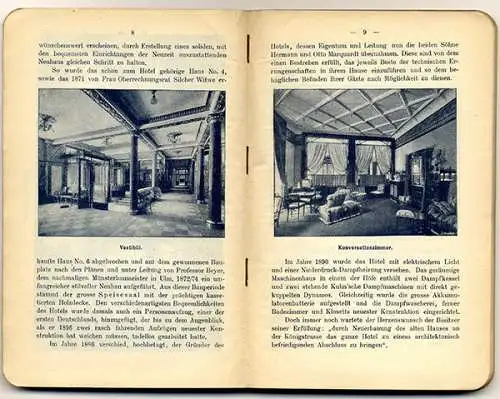 Württemberg Stuttgart Neckar Hotel Marquardt Stadt Führer Stadtplan 1902