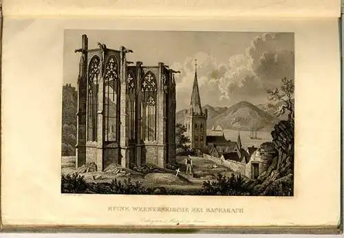 Rhein Bacharach Stahleck Wernerskirche Heiliger Werner Märtyrer Buch 1854