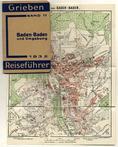 Schwarzwald Kurort Baden Baden Geschichte Heilquellen Verkehr Reiseführer 1932