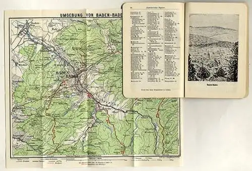 Schwarzwald Kurort Baden Baden Geschichte Heilquellen Verkehr Reiseführer 1932