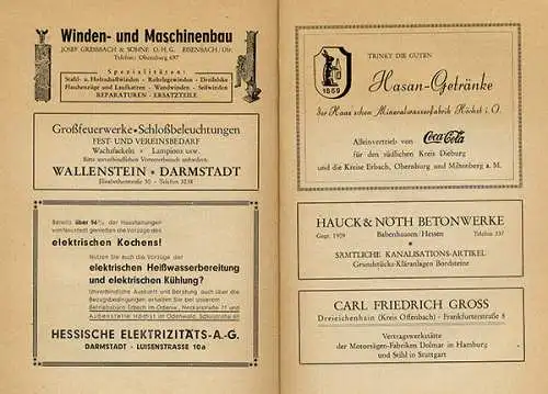 Hessen Odenwald Neustadt Breuberg Geschichte Chronik Heimatbuch 1953