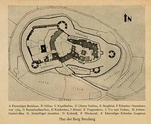 Hessen Odenwald Mittelalter Burg Breuberg Architektur Geschichte Führer 1951