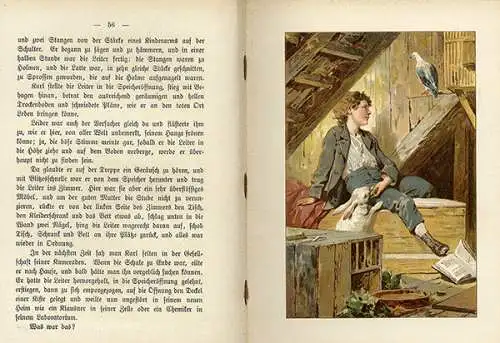 Deutsches Reich altes Kinderbuch Armes Großstadt Kind ein Jugend Roman 1910