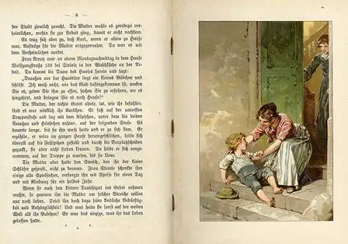 Deutsches Reich altes Kinderbuch Armes Großstadt Kind ein Jugend Roman 1910