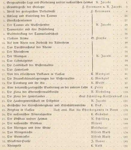 Hessen Hessen Nassau Taunus Wiesbaden Geschichte Jugendstil Buch 1913