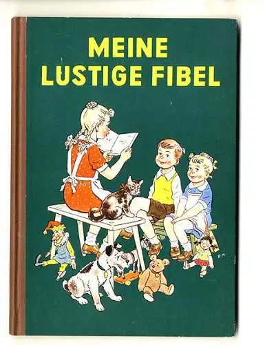 Deutschland Schule Pädagogik alte Fibel ABC Kinder Lesebuch illustriert 1952